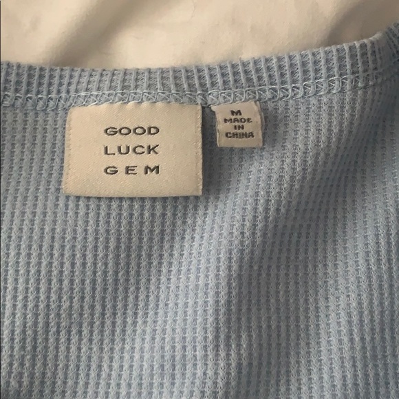 light blue crop top from tillys - Picture 2 of 2